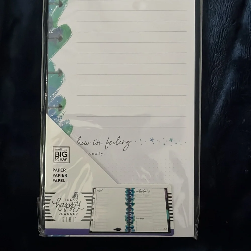 Me & My Big Ideas Happy Planner Paper w/60 Sheets - Intentions this week